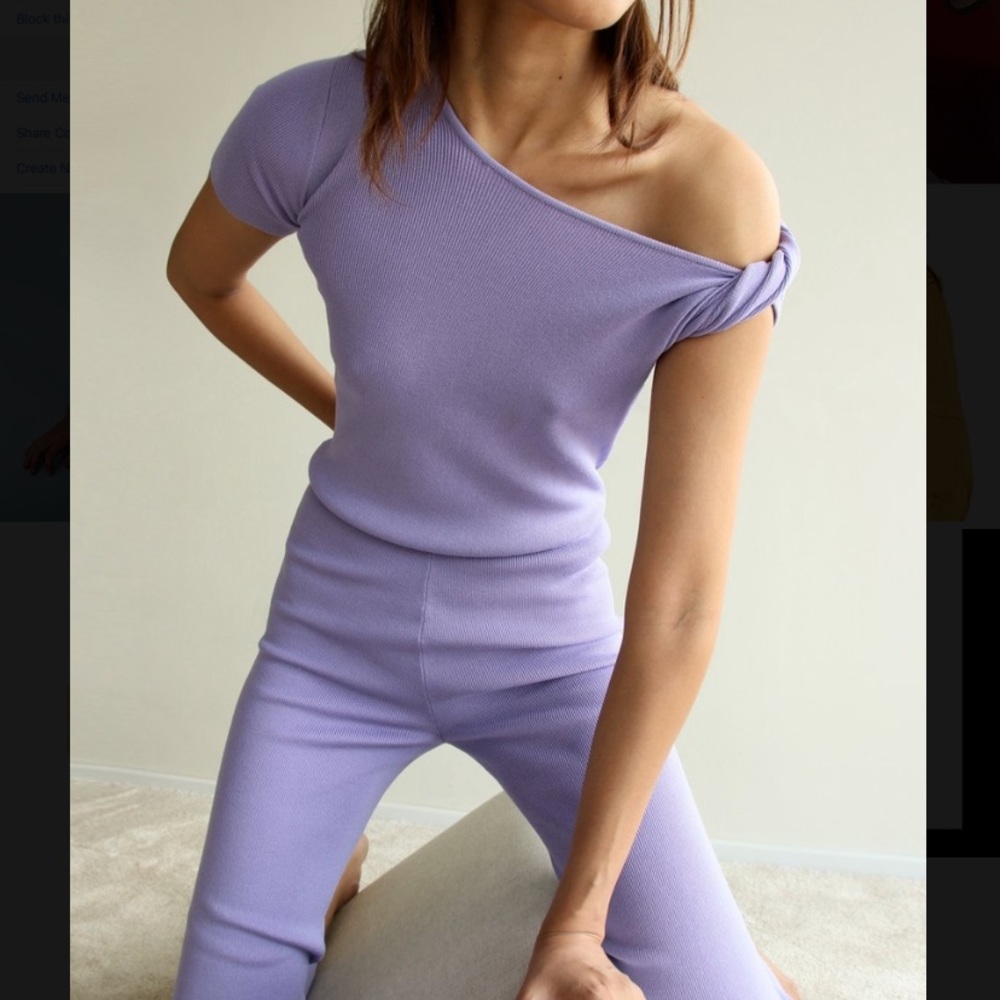 NWT Ruve knit set in purple